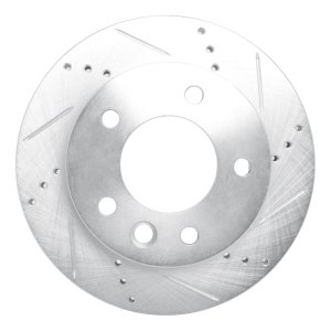 Dodge Sprinter 2500 Brake Rotor (1) - Front Right - R1 Concepts - Drilled & Slotted - Silver - `02-`06